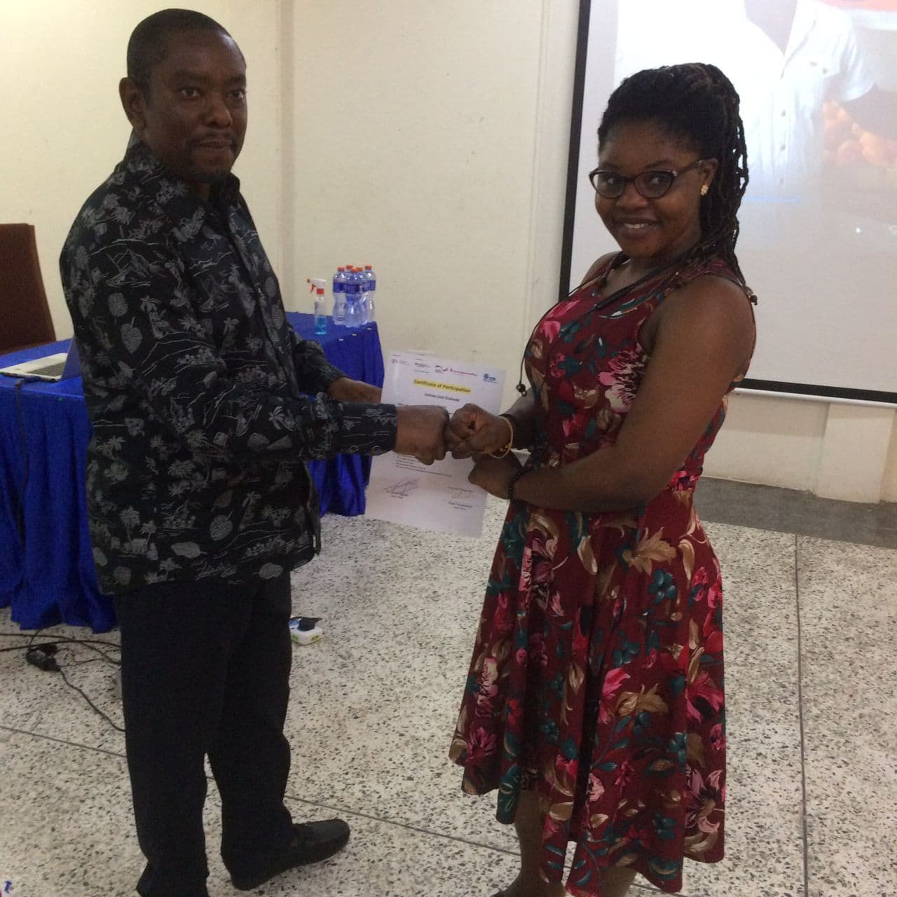 Training for SME's at CuTraC using the micro business game and savings game