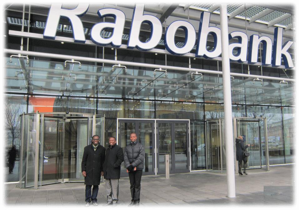 Quente Africa Team in a Working Visit to Rabobank, Netherland [Lady in the Middle Is the Africa Director for Rabobank]